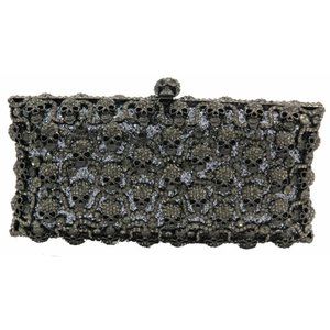 Skull Evening luxury crystal clutch purse